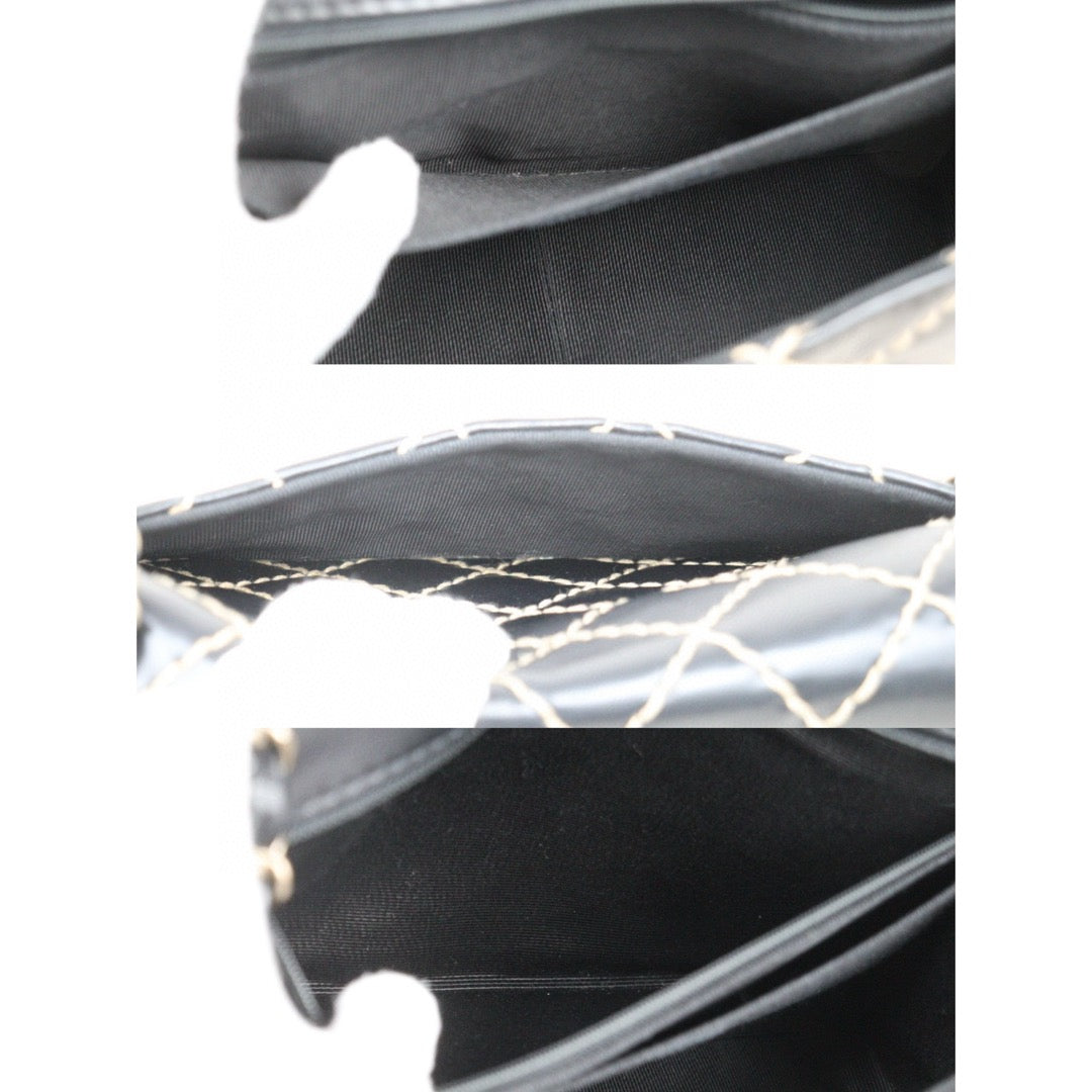 Good ( Rank AB)｜ CHANEL  Matrasse Sellier Calf Leather Single Flap 28 Chain Bag Black Made In 2000-2002 Year  ｜25032012