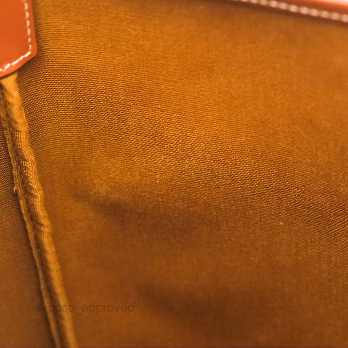 Celine Small Bucket Triomphe Canvas Tan Calfskin