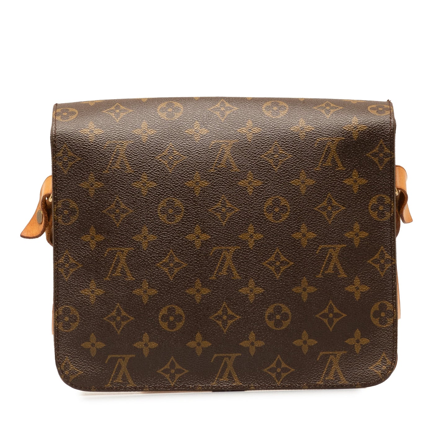 Brown Louis Vuitton Monogram Cartouchiere GM Crossbody Bag