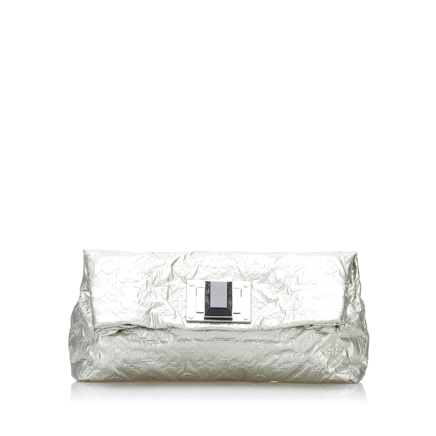 Louis Vuitton Monogram Limelight Altair Clutch Silver Monogram Canvas