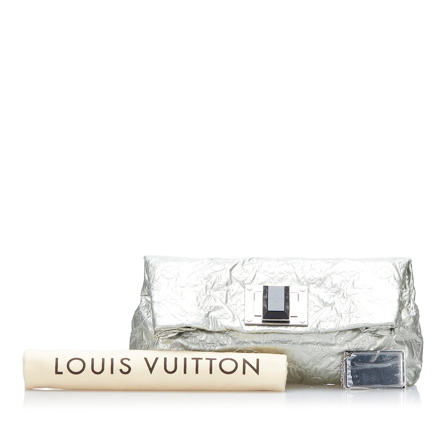 Louis Vuitton Monogram Limelight Altair Clutch Silver Monogram Canvas