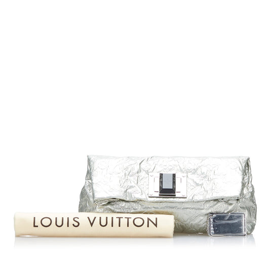 Louis Vuitton Monogram Limelight Altair Clutch Silver Monogram Canvas
