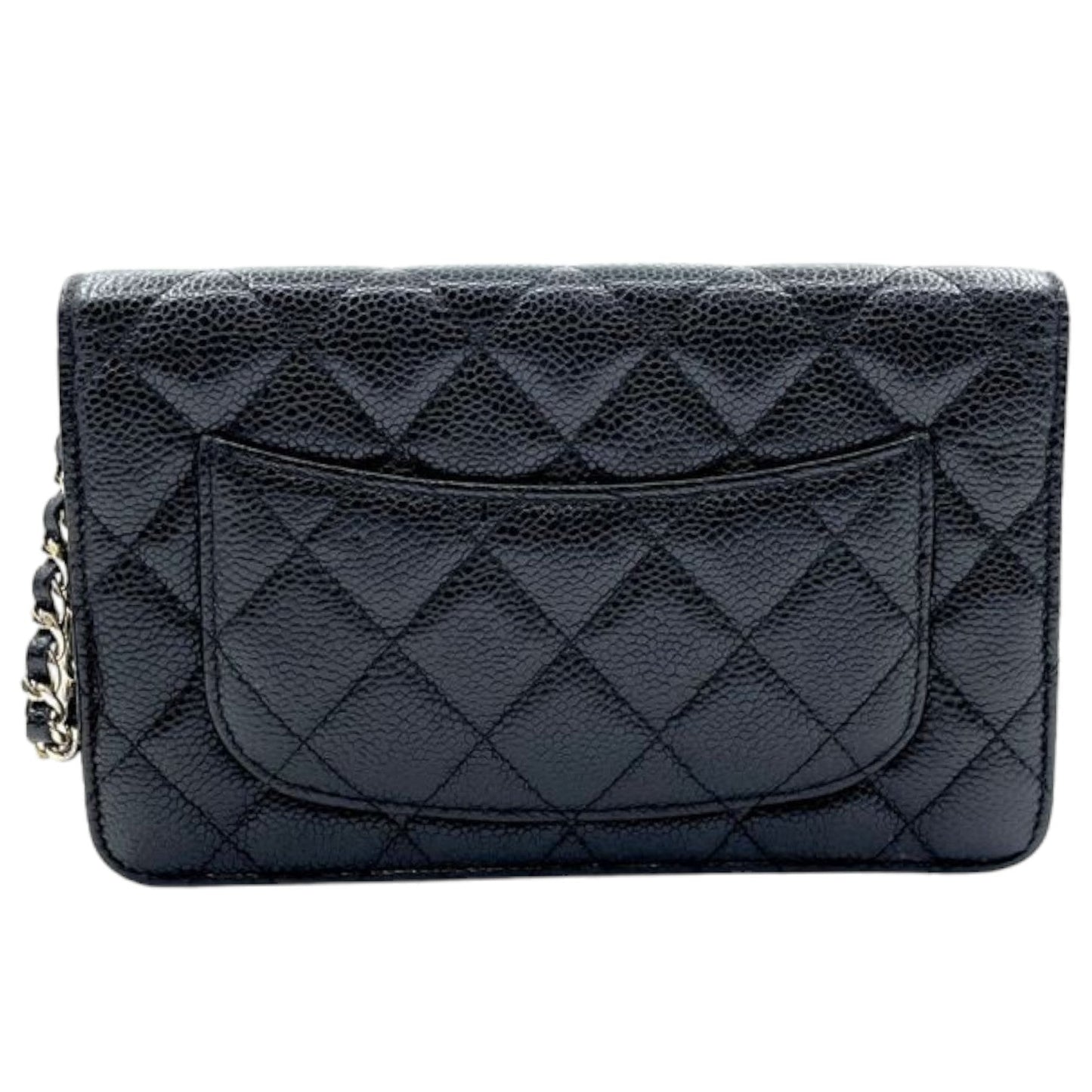 Wallet On Chain WOC Caviar Quilted Black GHW