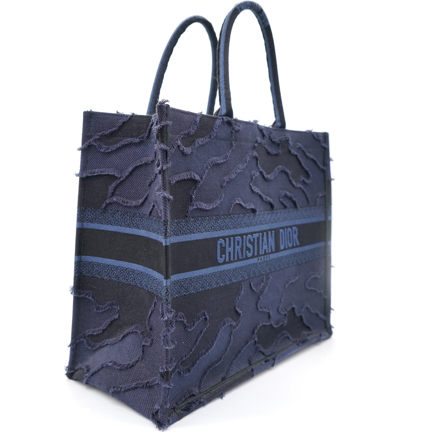 Dior Camouflage Blue Large Book Tote
