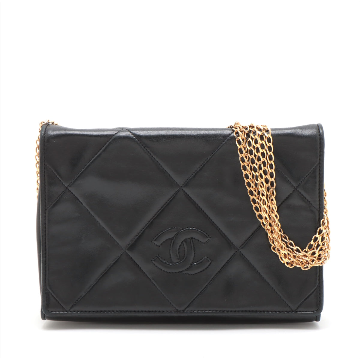 Chanel Coco  Chain Shoulder Bag Black G  0th