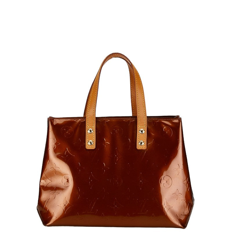 Louis Vuitton Monogram Vernis Reed PM Handbag M91146 Bronze Brown Patent Leather  Louis Vuitton