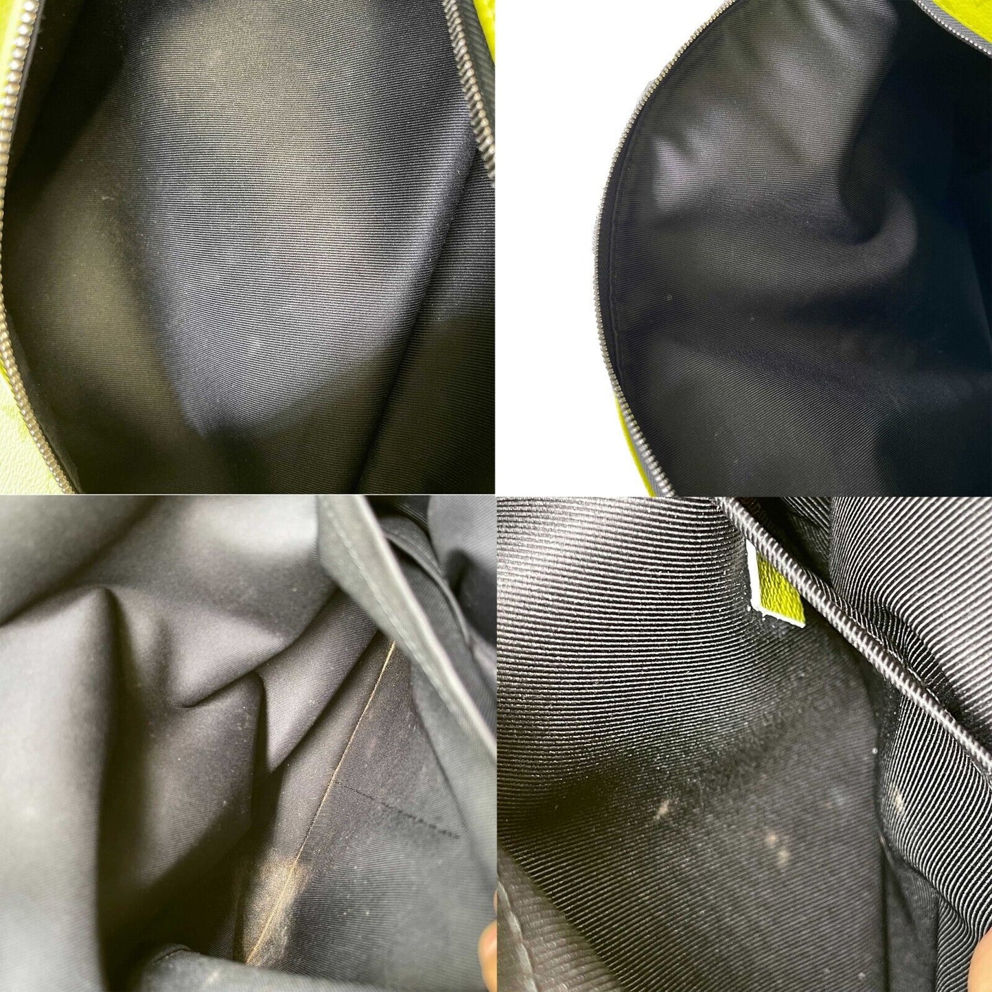 LOUIS VUITTON Taiga Monogram Discovery Backpack Neon Yellow