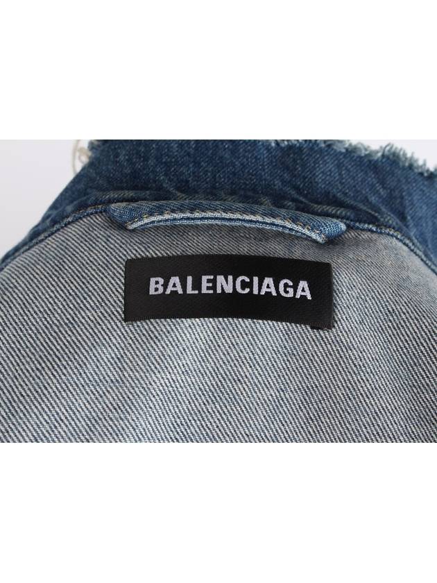 Luxury Balenciaga  Wave logo denim jacket 48