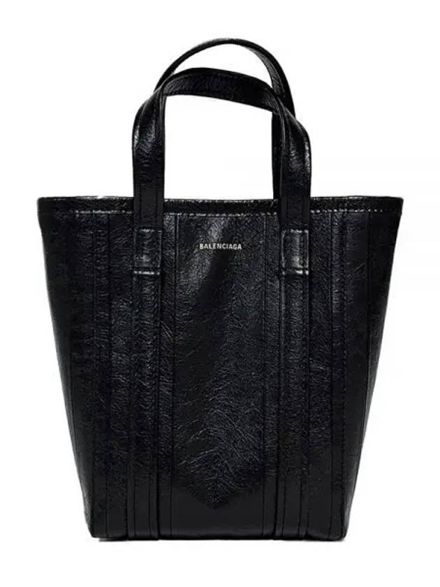 Luxury Balenciaga  Barbes Small Shopper Tote Bag Black