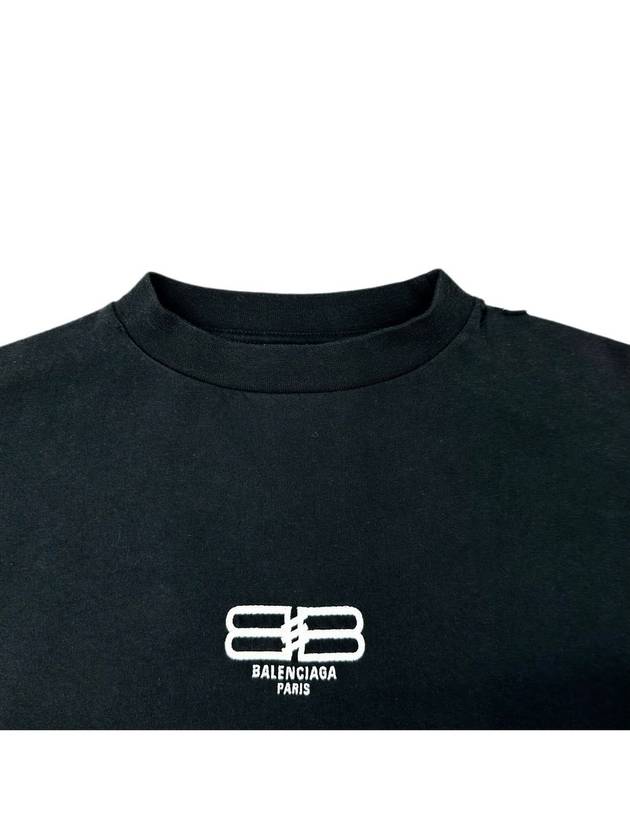 Luxury Balenciaga  BB Logo Sweatshirt Black