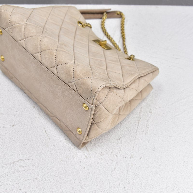 CHANEL Reissue Quilted Caviar Chain Tote Bag