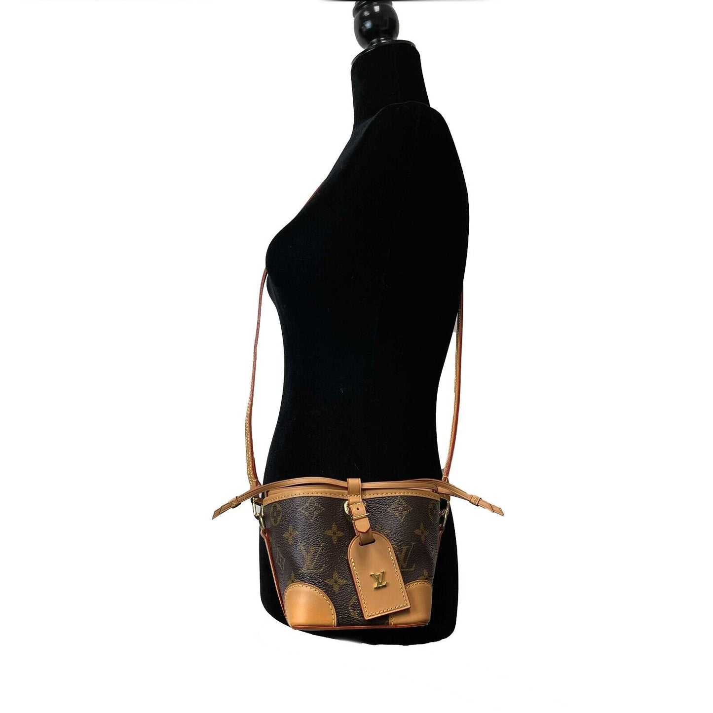 LOUIS VUITTON Noe Nano Purse Monogram Canvas Bucket Bag 2021