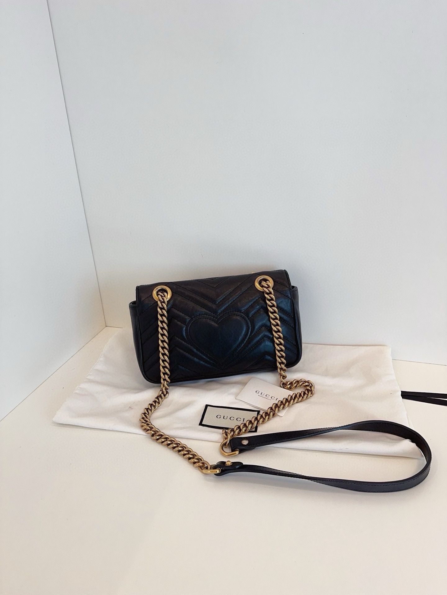 Gucci Marmont  bag black **cm