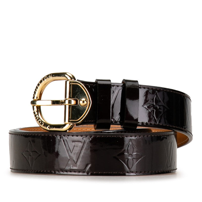 Louis Vuitton Monogram Vernis Sanctuary Belt 32/80 M6979 Amarant Pearl Patent Leather  Louis Vuitton