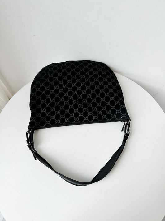 Gucci suede bag black *cm