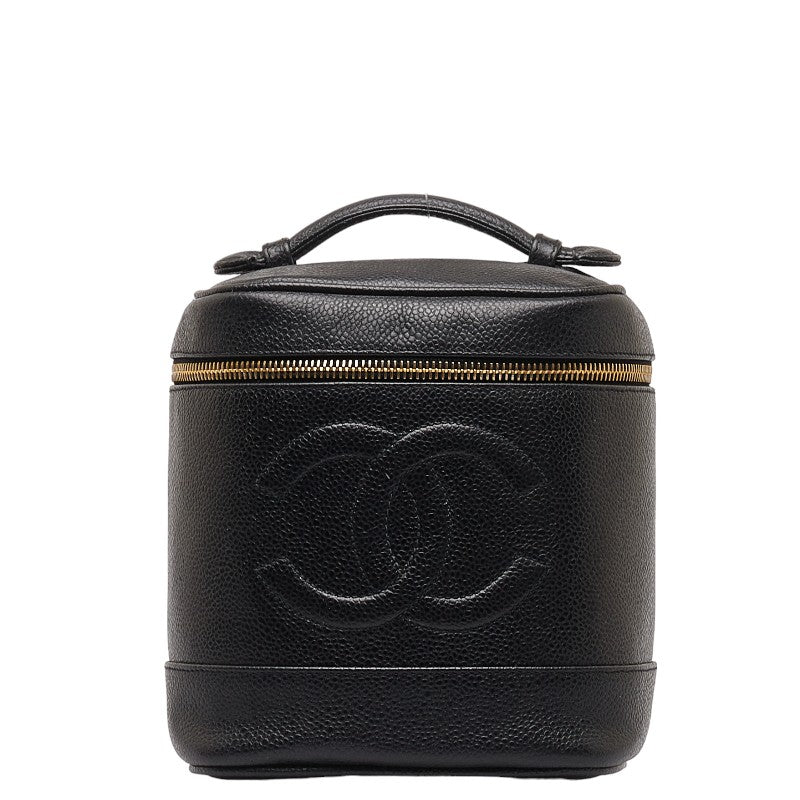 Chanel Coco Vanity Bag  Pouch A01998 Black Caviar S  Chanel
