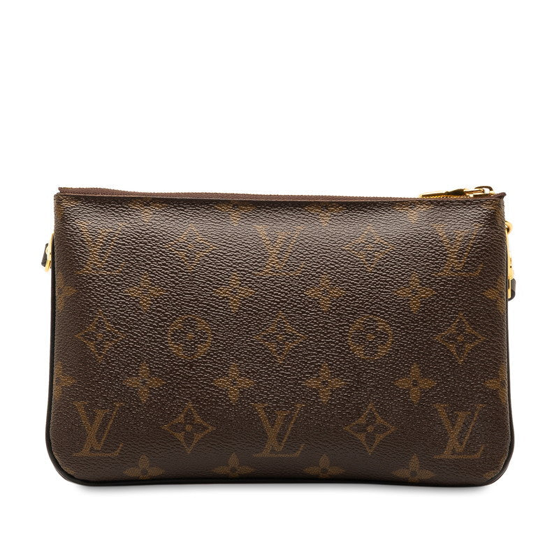 Louis Vuitton Monogram Giant Reversee Pochette Double  Shoulder Bag M69203 Brown PVC Leather  Louis Vuitton