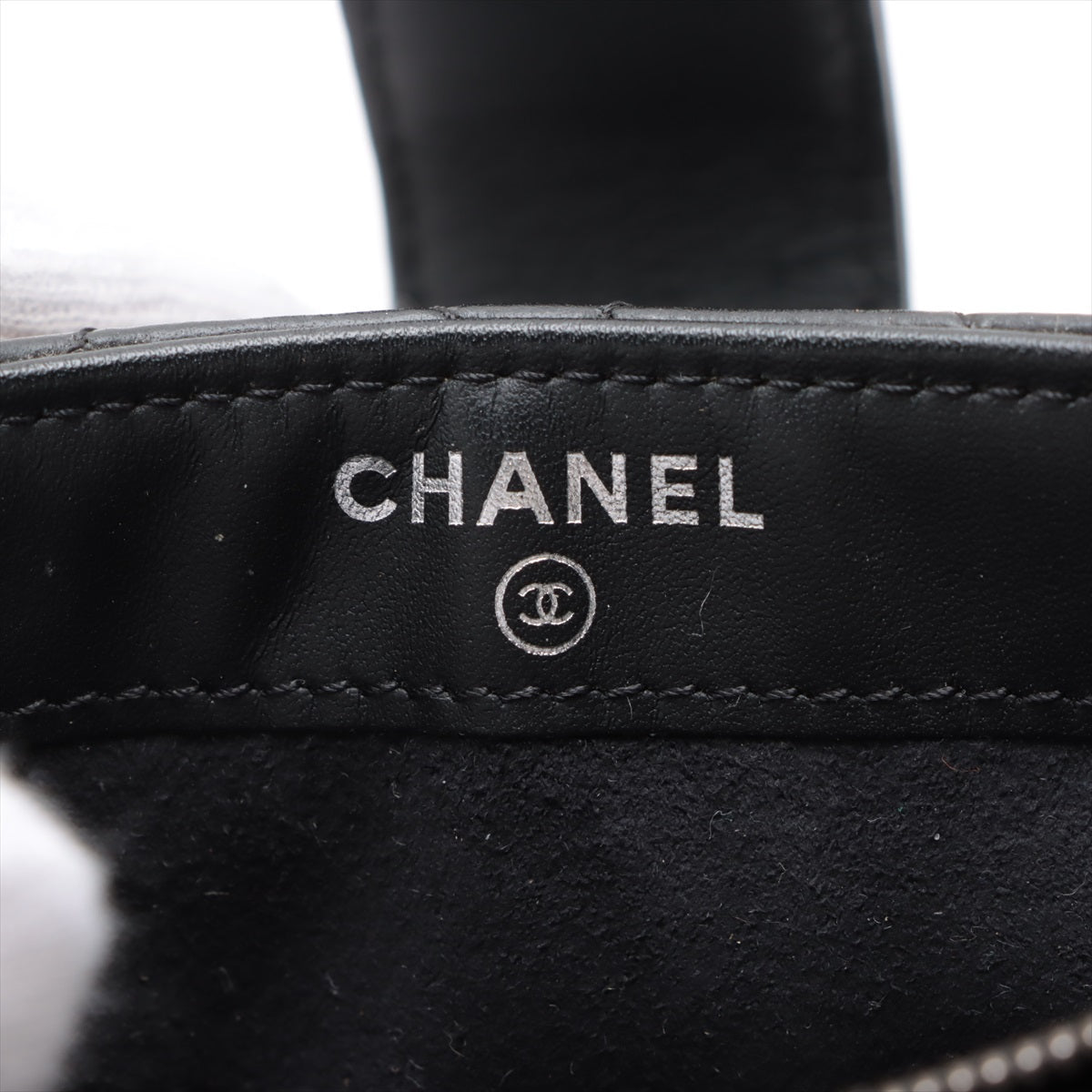 Chanel Matrasse Leather Chain Shoulder Bag Black Silver Gold  20th