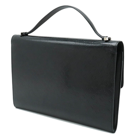LOUIS VUITTON Louis Vuitton Monogram Miniglass Anushka GM Handbag Cracksack Noir Black Black Silver  M92229