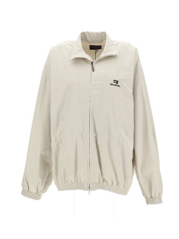 Luxury Balenciaga  Logo Technical Track Jacket Beige