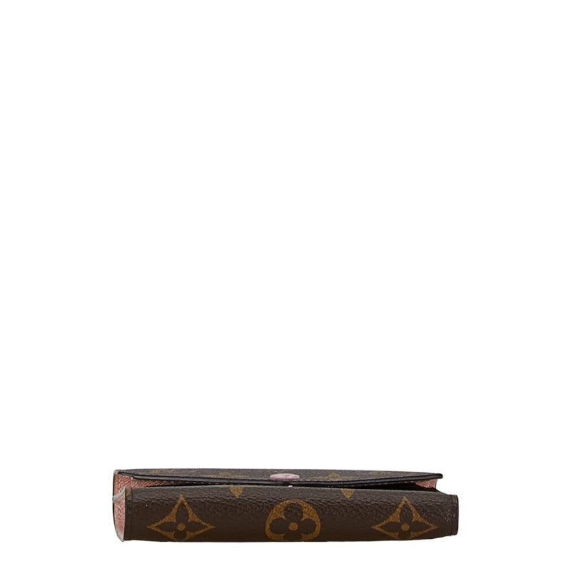 Louis Vuitton Monogram Portefolio Victoria Three Fold Wallet M62360 Rose Valerie Brown Pink PVC  Louis Vuitton