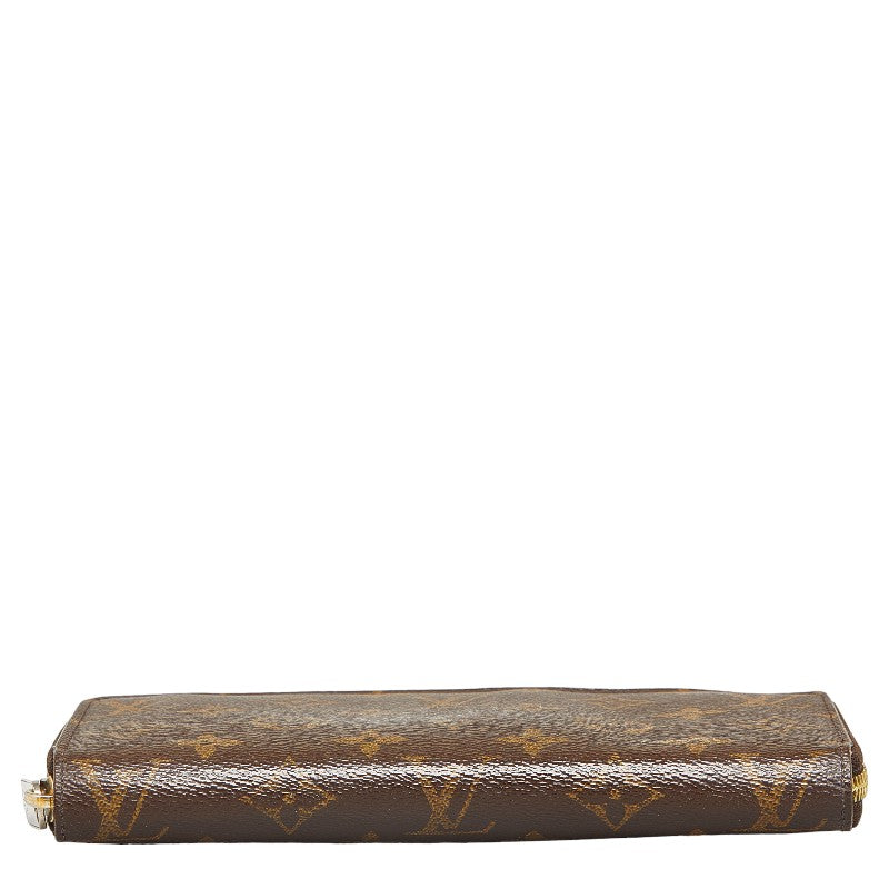 Louis Vuitton Monogram  Wallet Round  Long Wallet M42616 Brown PVC  Louis Vuitton