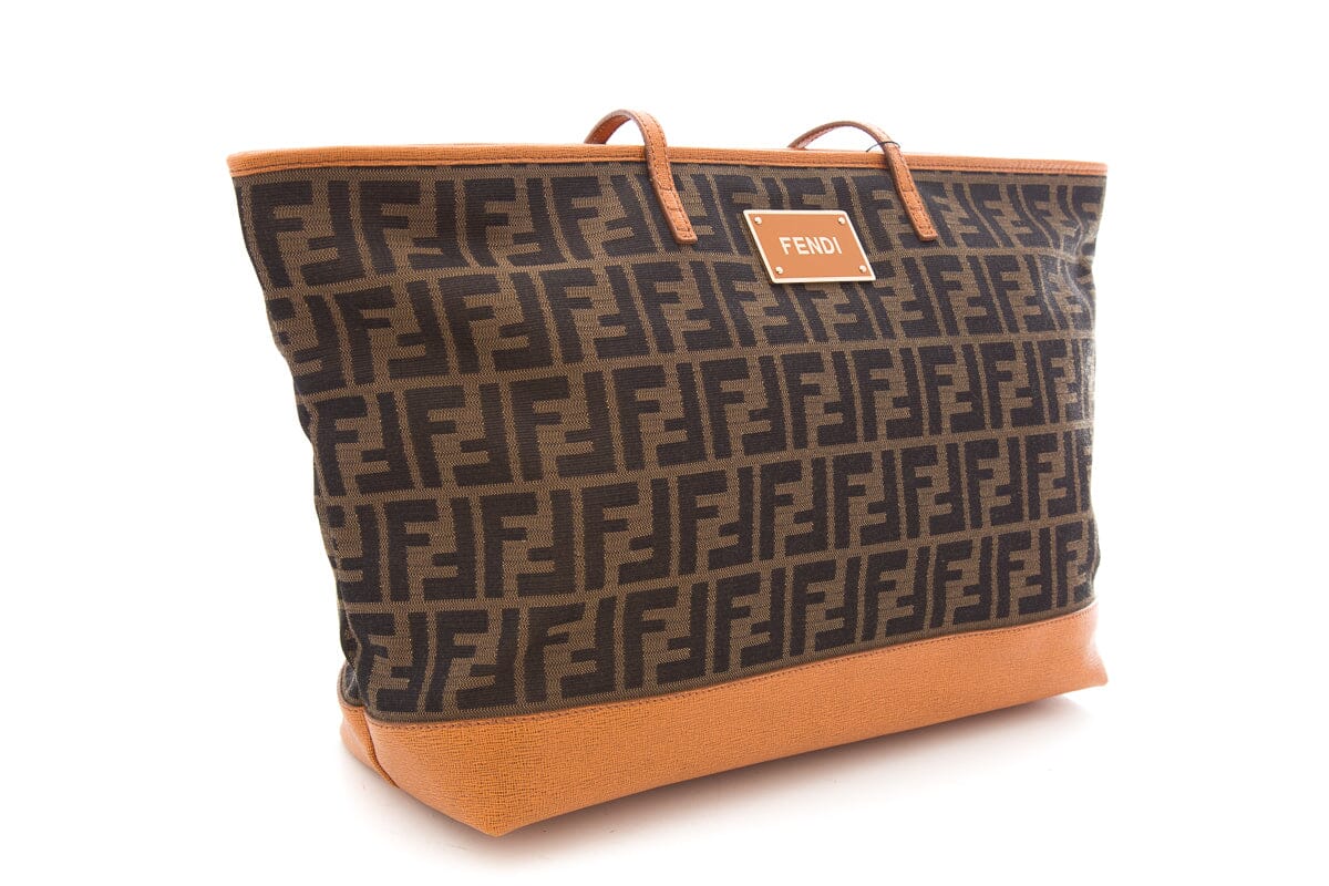 Fendi Brown Zucca Canvas Tote