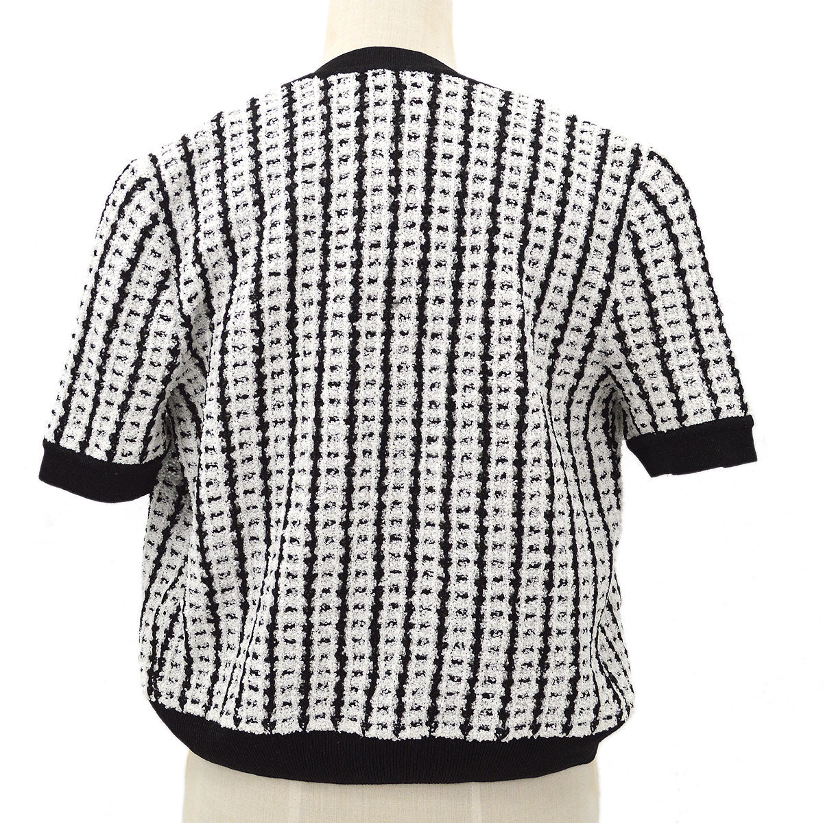 CHANEL 1997 Spring CC-button bouclé top and cardigan twinset #42