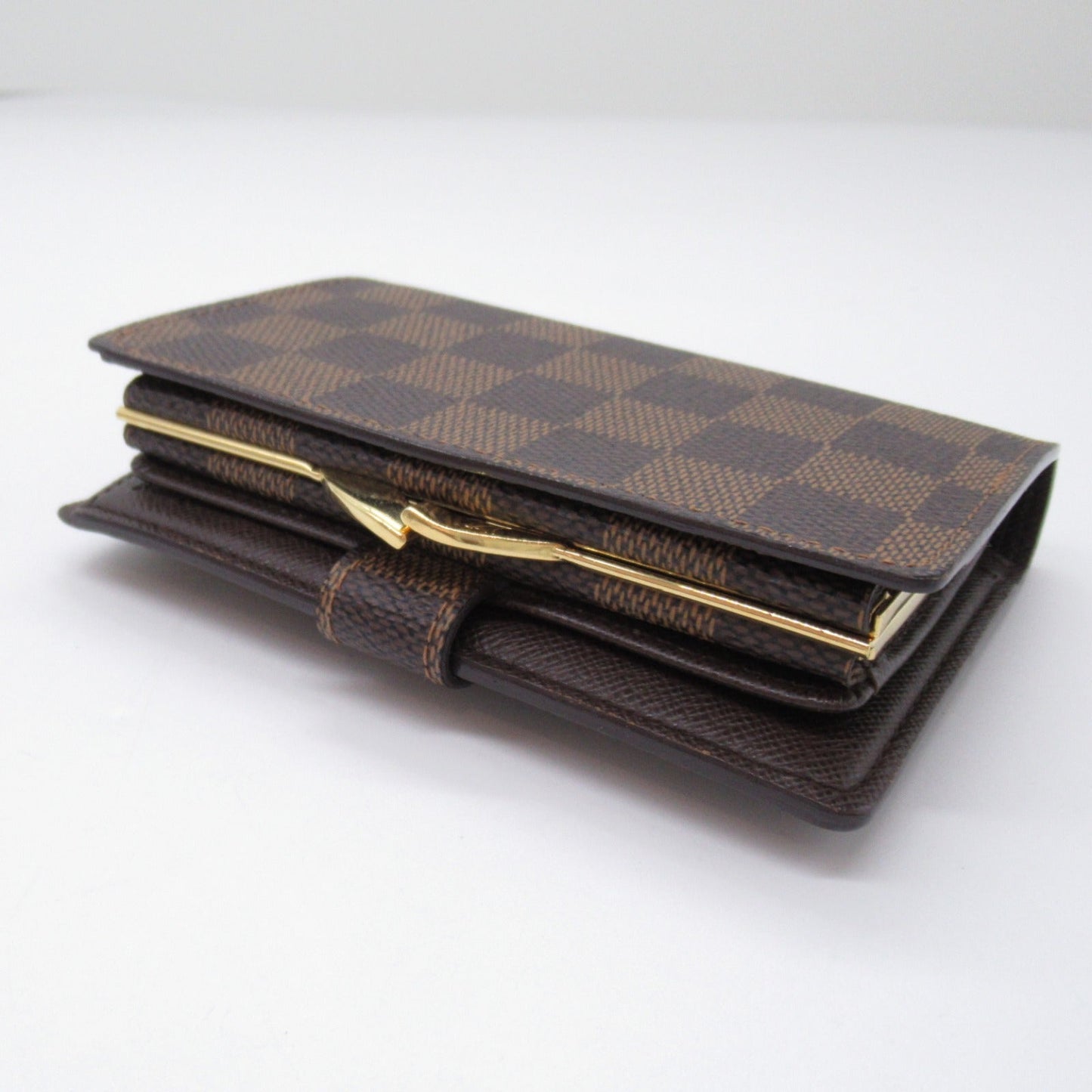 Louis Vuitton Portefolio Vienna Double Fold Wallet Wallet PVC Coated Canvas Damier  Brown N61674