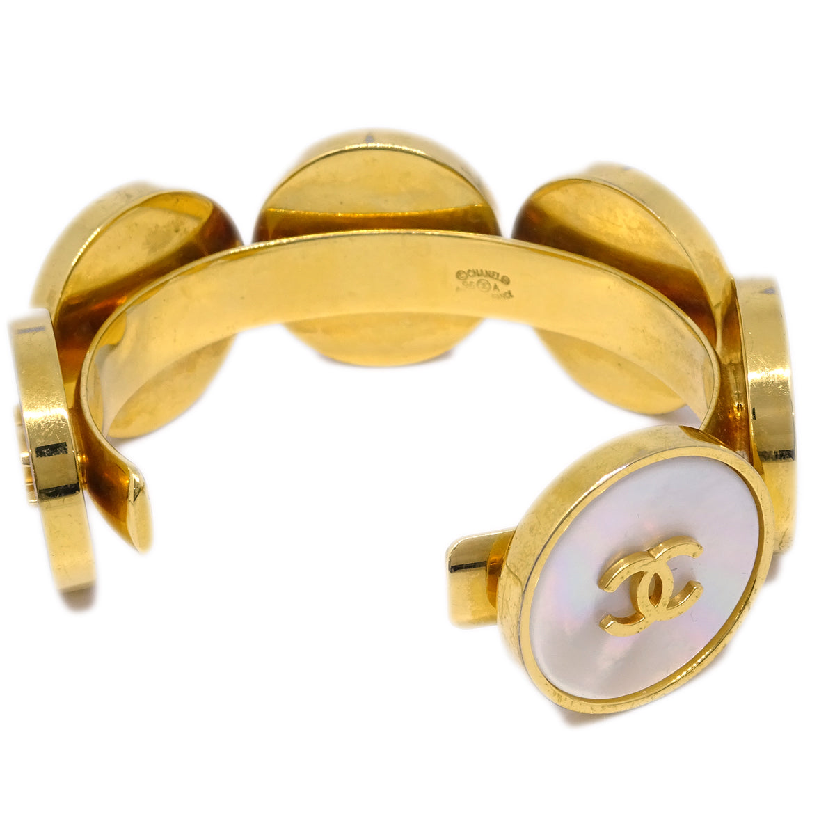 Chanel Shell Bangle Gold 96A