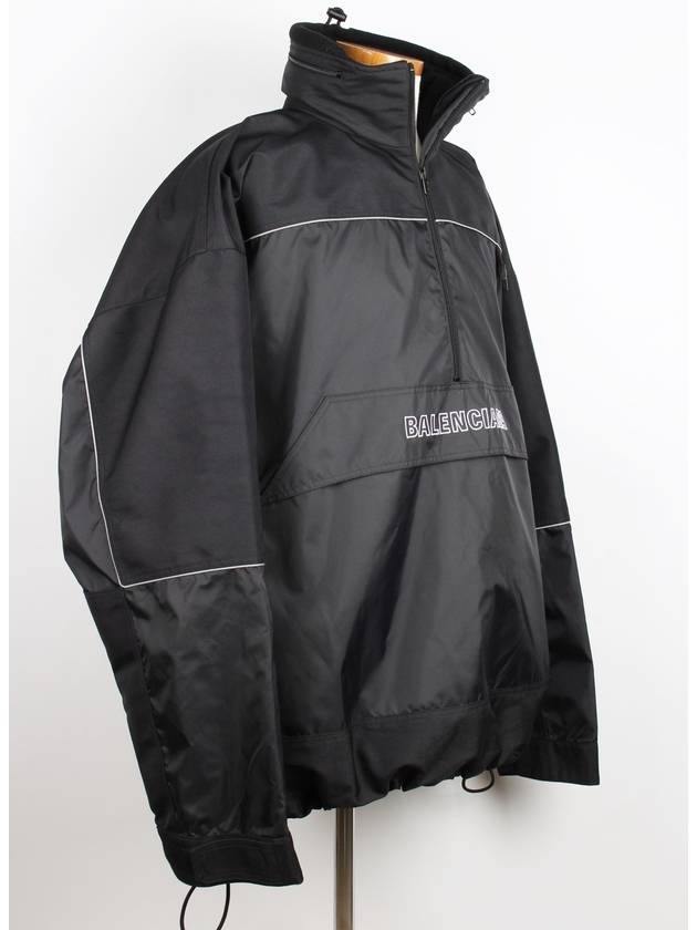 Luxury Balenciaga  Logo Anorak Black 46