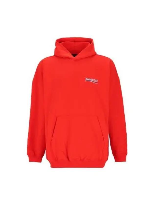 Luxury Balenciaga  Political Campaign Oversized Fit Hoodie Red