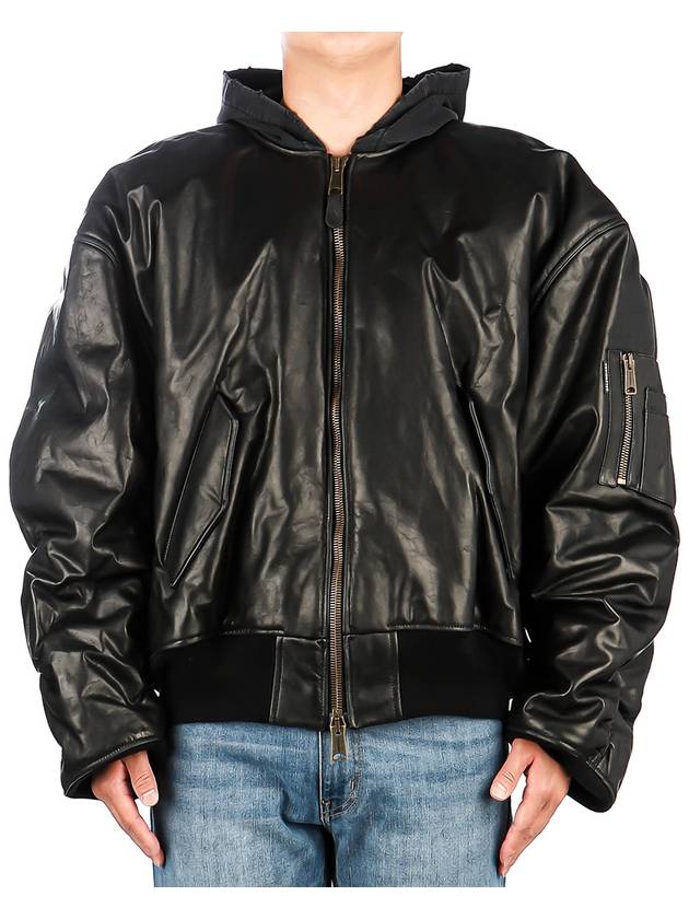 Luxury Balenciaga  Hoodie Bomber Black