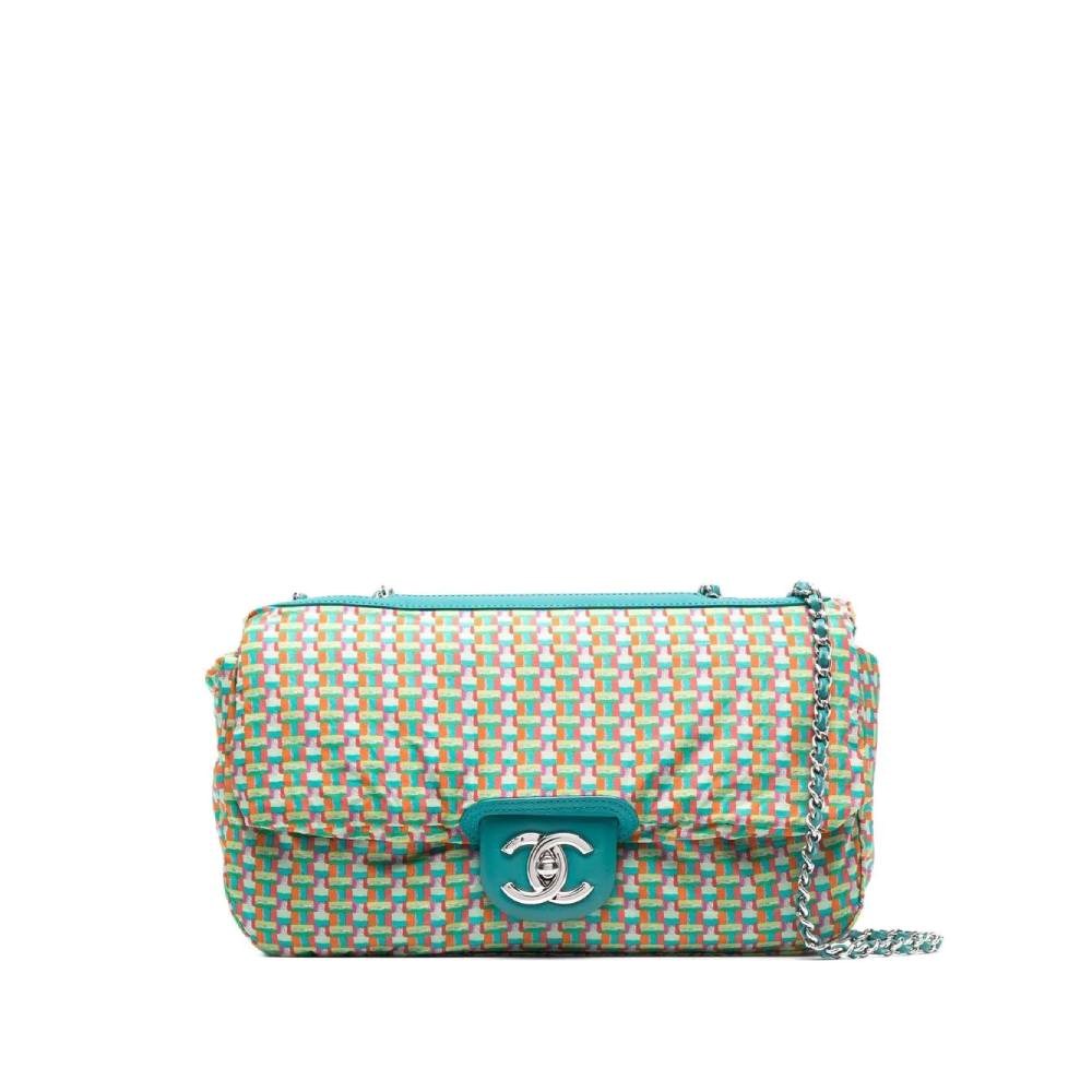 CHANEL Chanel Teal Color Shoulder Bag