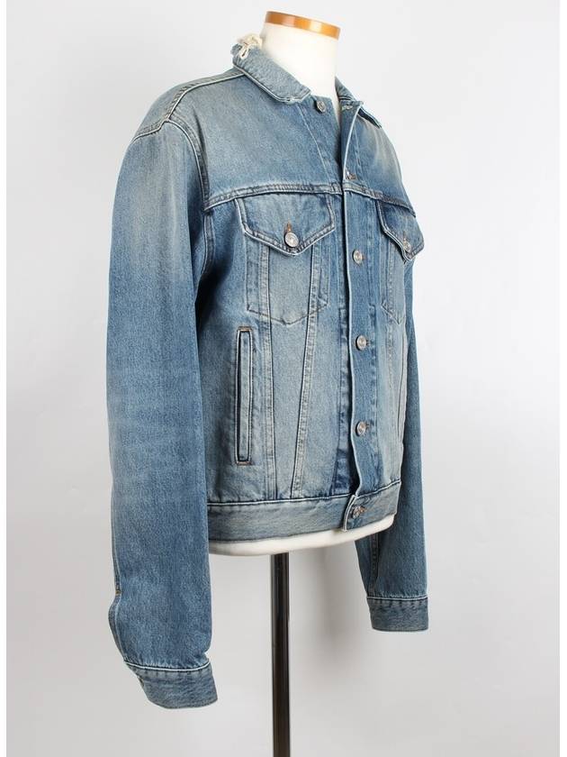 Luxury Balenciaga  BB logo denim jacket 48