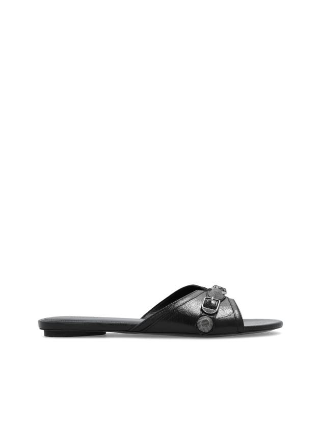 Luxury Balenciaga  Le Cagole Slippers Black