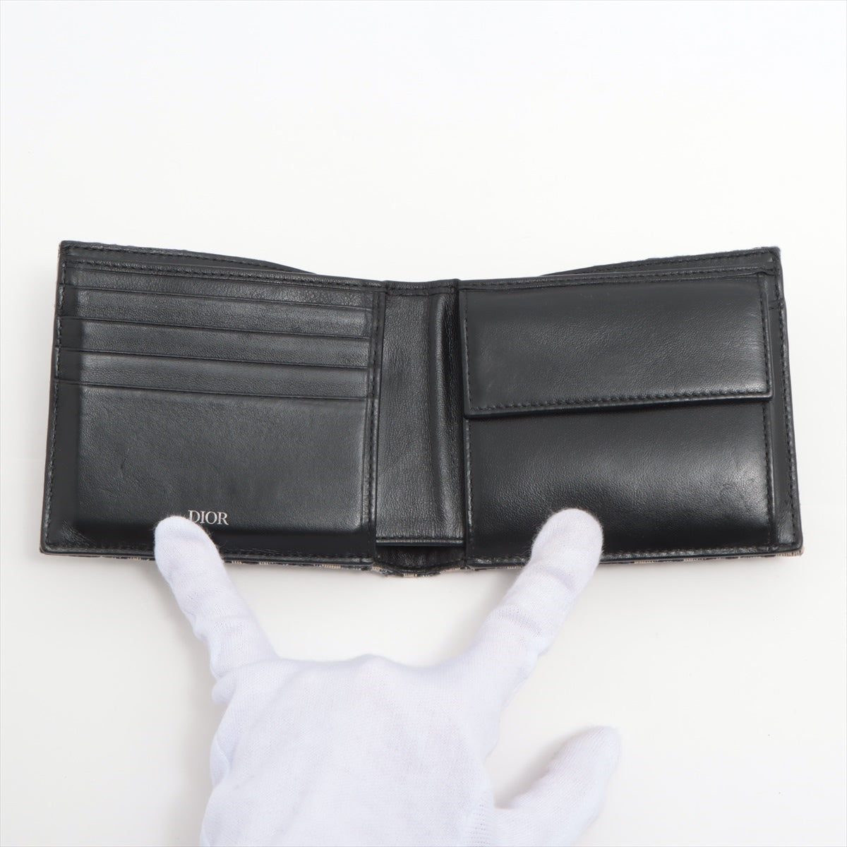 Dior canvas x leather wallet Nbey