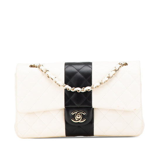 Chanel Coco Mark Double Flap Matelassé 25 Lambskin Shoulder Bag