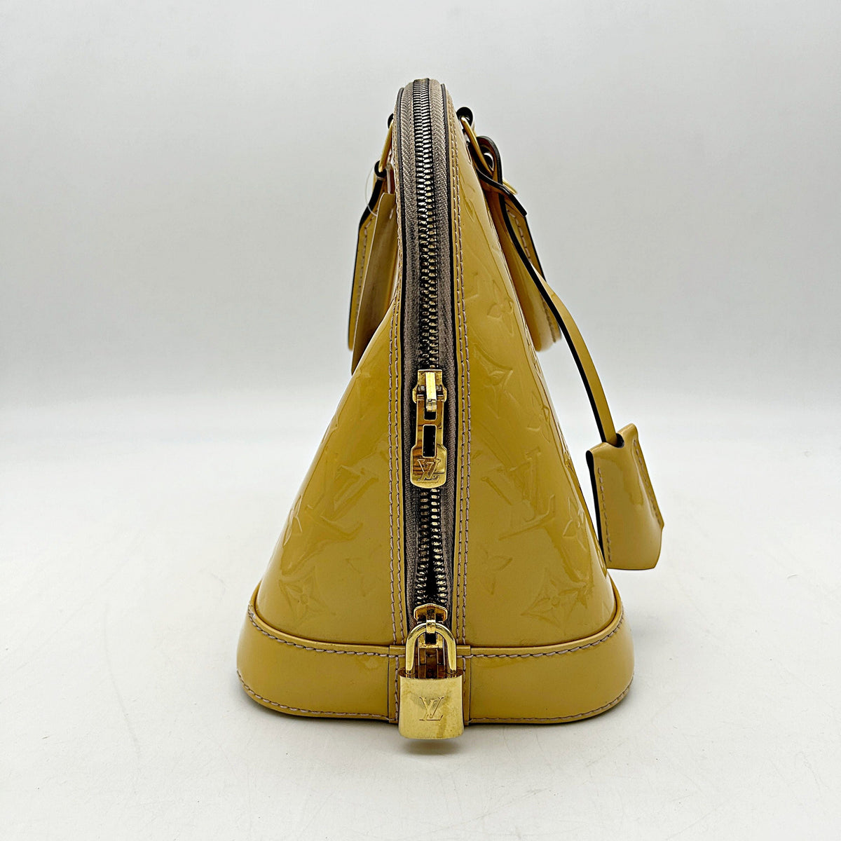 Louis Vuitton Yellow Vernis Monogram Alma PM Louis Vuitton lv8848ea
