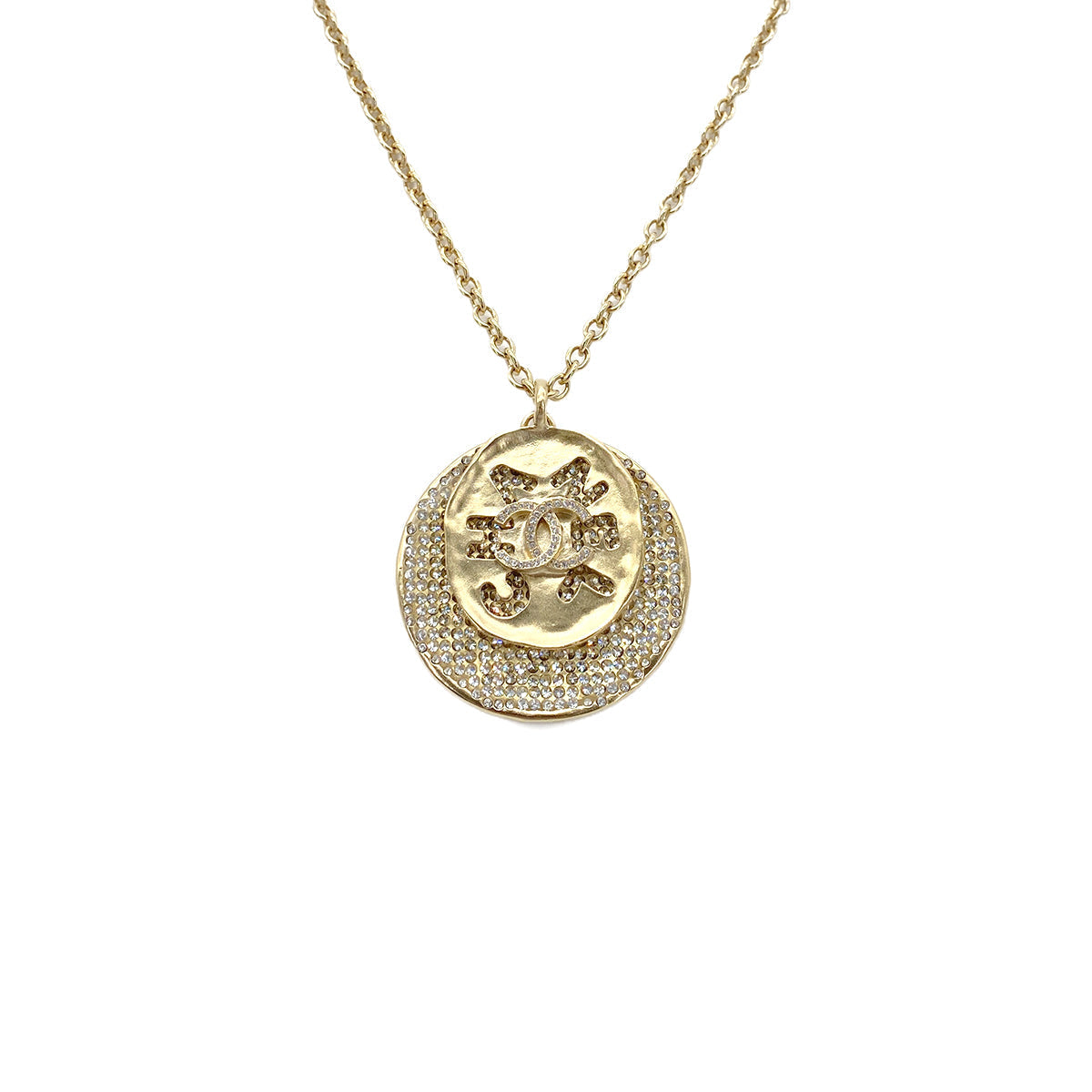 CHANEL LONG NECKLACE COCOMARK RHINESTONE ACCESSORY F21K 90269685