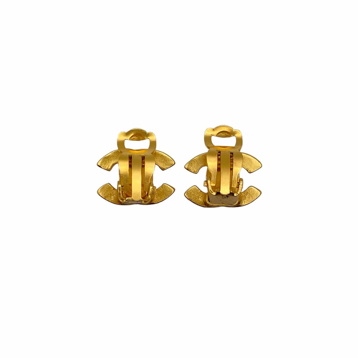 CHANEL VINTAGE EARRINGS COCOMARK GOLD ACCESSORY 99A 90270767