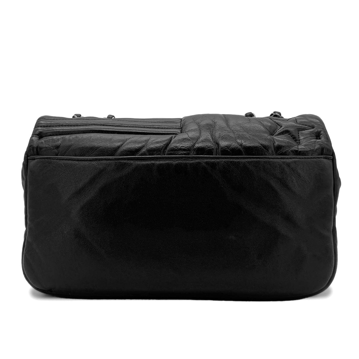 CHANEL PARIDARAS CHAIN SHOULDER BAG STAR BLACK LAMB SKIN 90270787