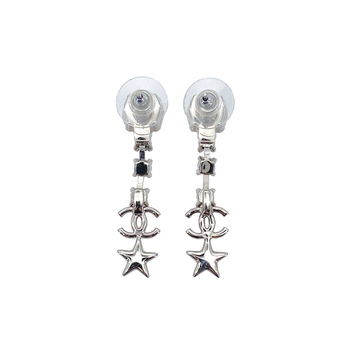 CHANEL EARRINGS COCOMARK STAR RHINESTONE ACCESSORY B20P 90270831