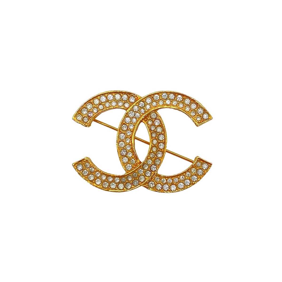 CHANEL VINTAGE COCOMARK BROOCH RHINESTONE ACCESSORY 90270899