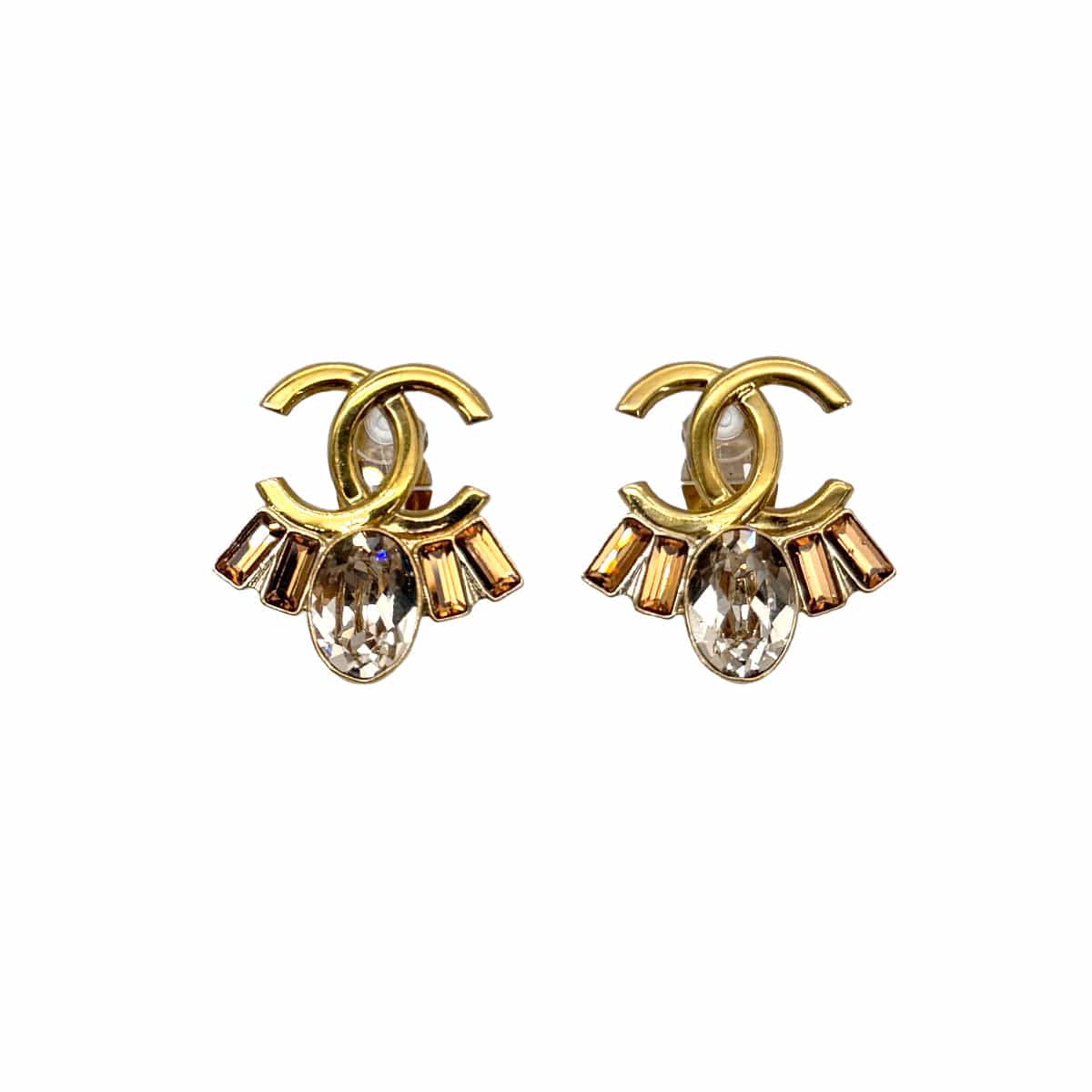 CHANEL EARRINGS COCOMARK RHINESTONE ACCESSORY B17B 90271751