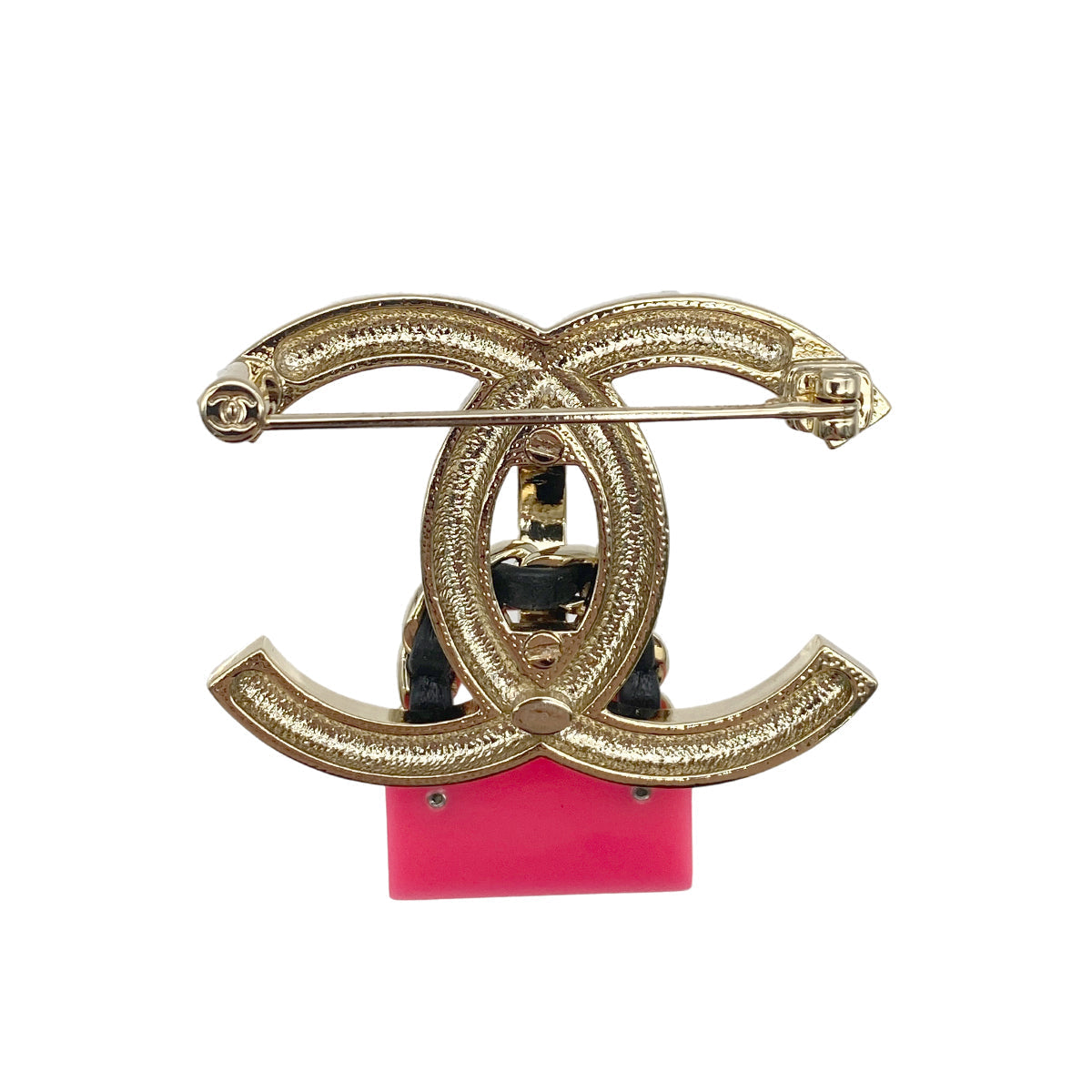 CHANEL COCOMARK BROOCH BAG MOTIF RHINESTONE PINK ACCESSORY B23C 90274874