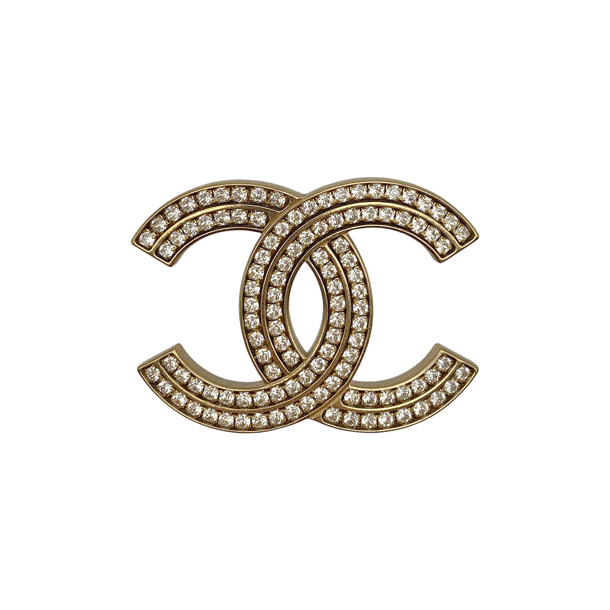 CHANEL COCOMARK BROOCH RHINESTONE ACCESSORY A21C 90275601