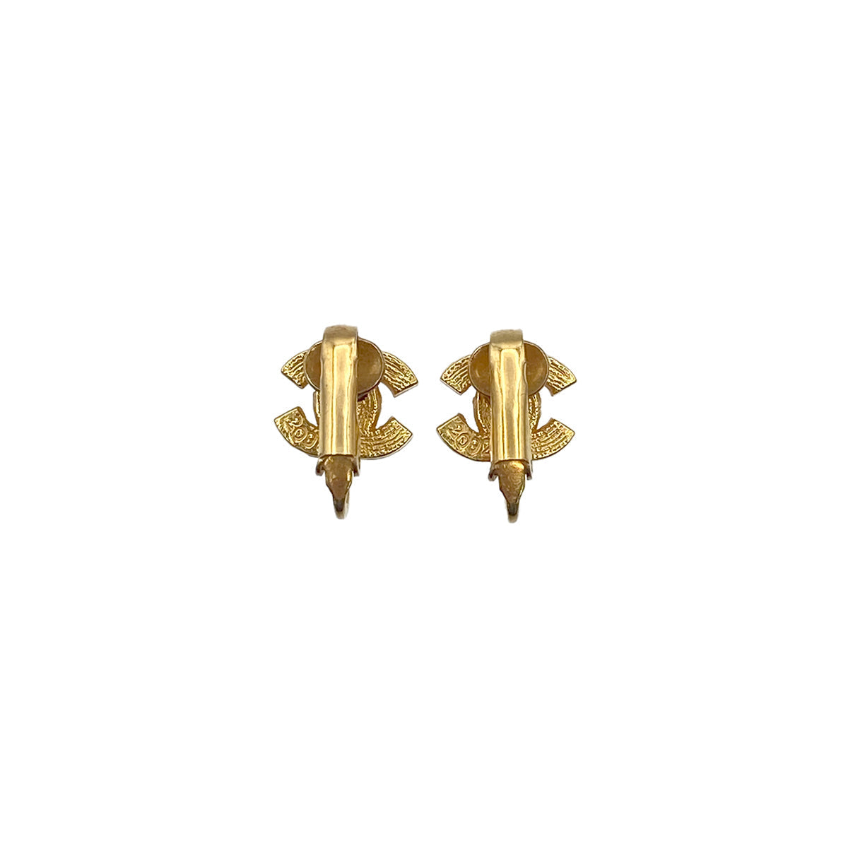 CHANEL VINTAGE EARRINGS COCOMARK RHINESTONE ACCESSORY 90275828