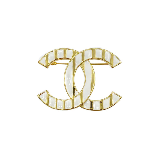 CHANEL COCOMARK BROOCH WHITE ACCESSORY B23C 90275927