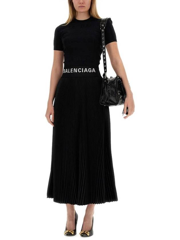 Luxury Balenciaga  short skirt 5930002 790581 TQO30 1000 BLACK